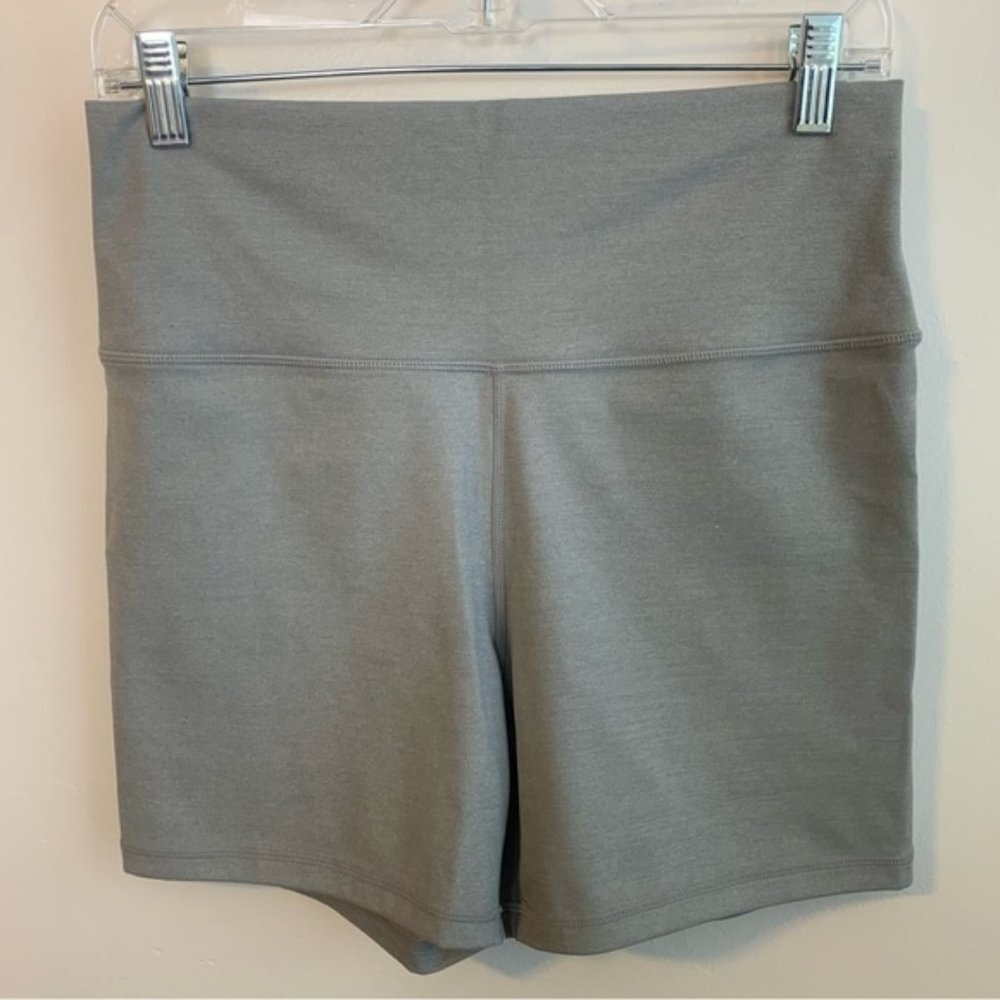 Cara Loren Light Gray Biker Shorts